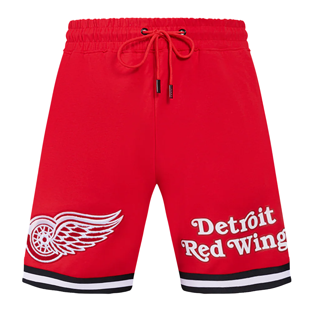 NHL DETROIT RED WINGS CLASSIC CHENILLE MEN'S DK SHORT (RED/BLACK) - Image 2
