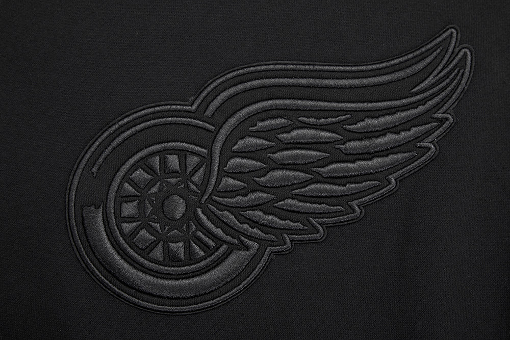 NHL DETROIT RED WINGS NEUTRAL DROP SHOULDER FLEECE CREWNECK (BLACK) - Image 8