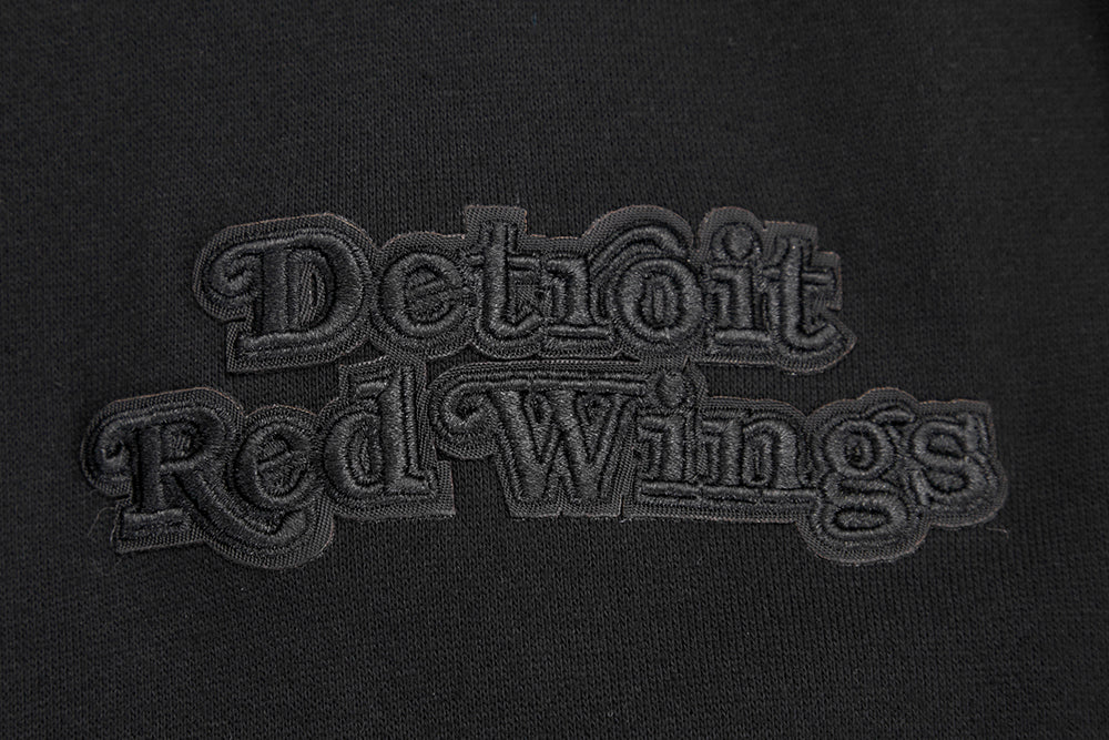 NHL DETROIT RED WINGS NEUTRAL DROP SHOULDER FLEECE CREWNECK (BLACK) - Image 9