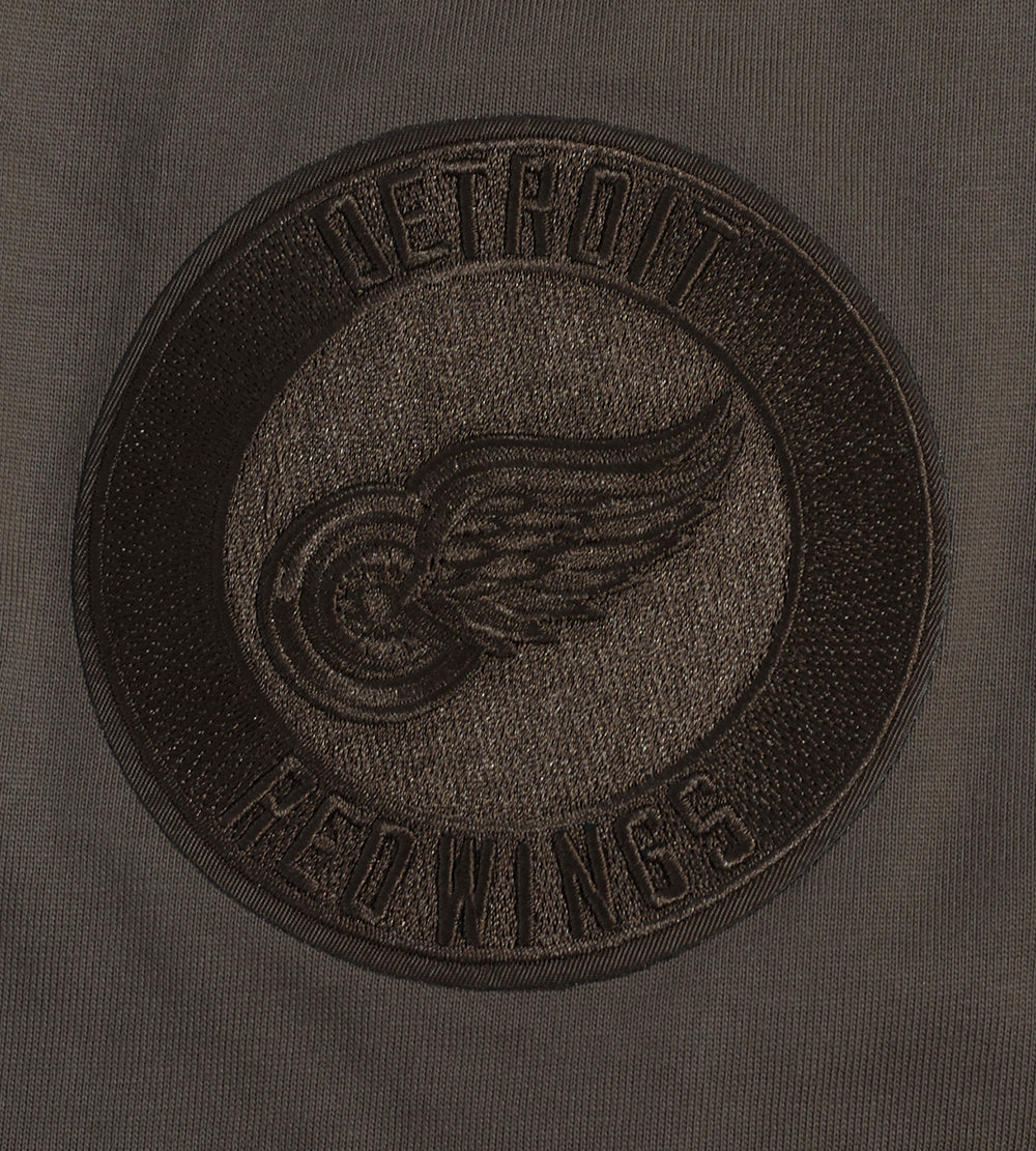 NHL DETROIT RED WINGS NEUTRAL MEN'S DROP SHOULDER PULLOVER HOODIE (DARK TAUPE) - Image 8