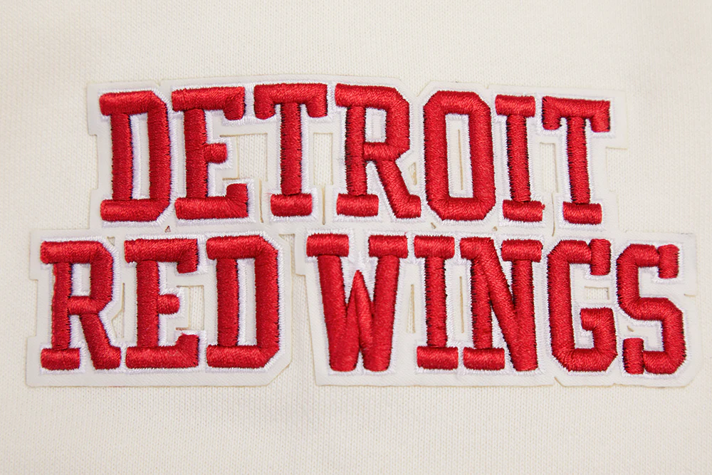 NHL DETROIT RED WINGS RETRO CLASSIC MEN'S PULLOVER HOODIE (EGGSHELL/ RED) - Image 16