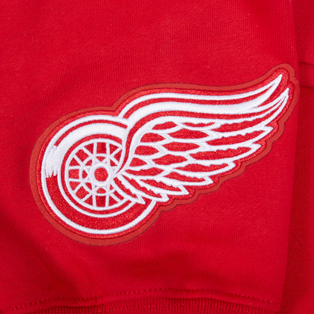 NHL DETROIT RED WINGS WINGSPAN MEN'S DROP SHOULDER FLEECE CREWNECK (RED) - Image 8