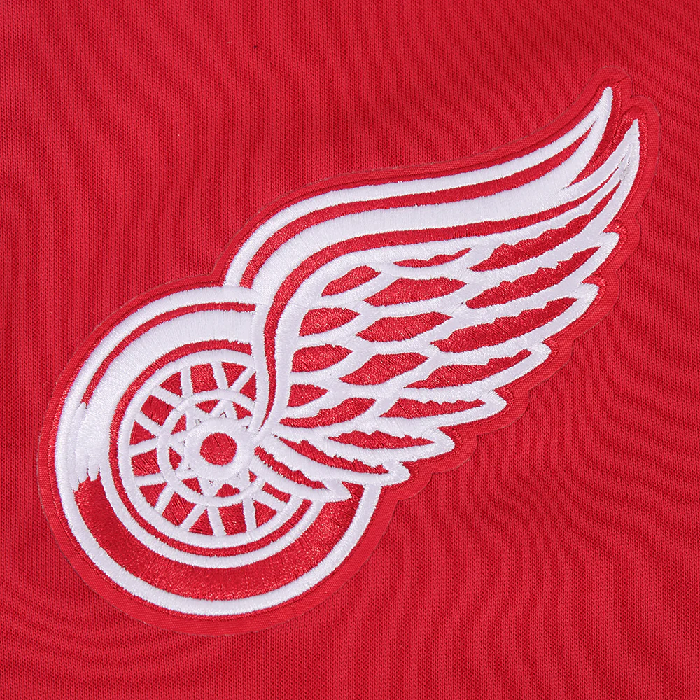 NHL DETROIT RED WINGS TEAM PENNATS MEN'S RIB FLC PO HOODIE (RED) - Image 6