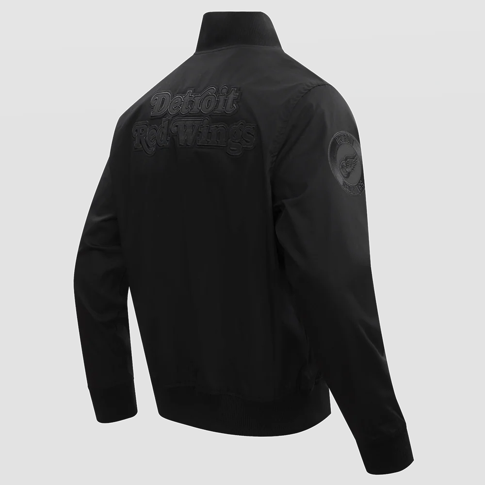 NHL DETROIT RED WINGS NEUTRAL TWILL JACKET (BLACK) - Image 11