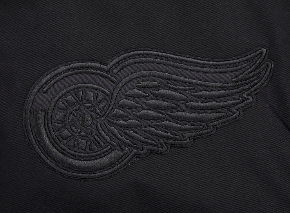 NHL DETROIT RED WINGS NEUTRAL TWILL JACKET (BLACK) - Image 7