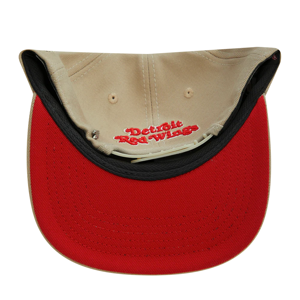 NHL DETROIT RED WINGS HYBRID WOOL SNAPBACK HAT (KHAKI) - Image 7