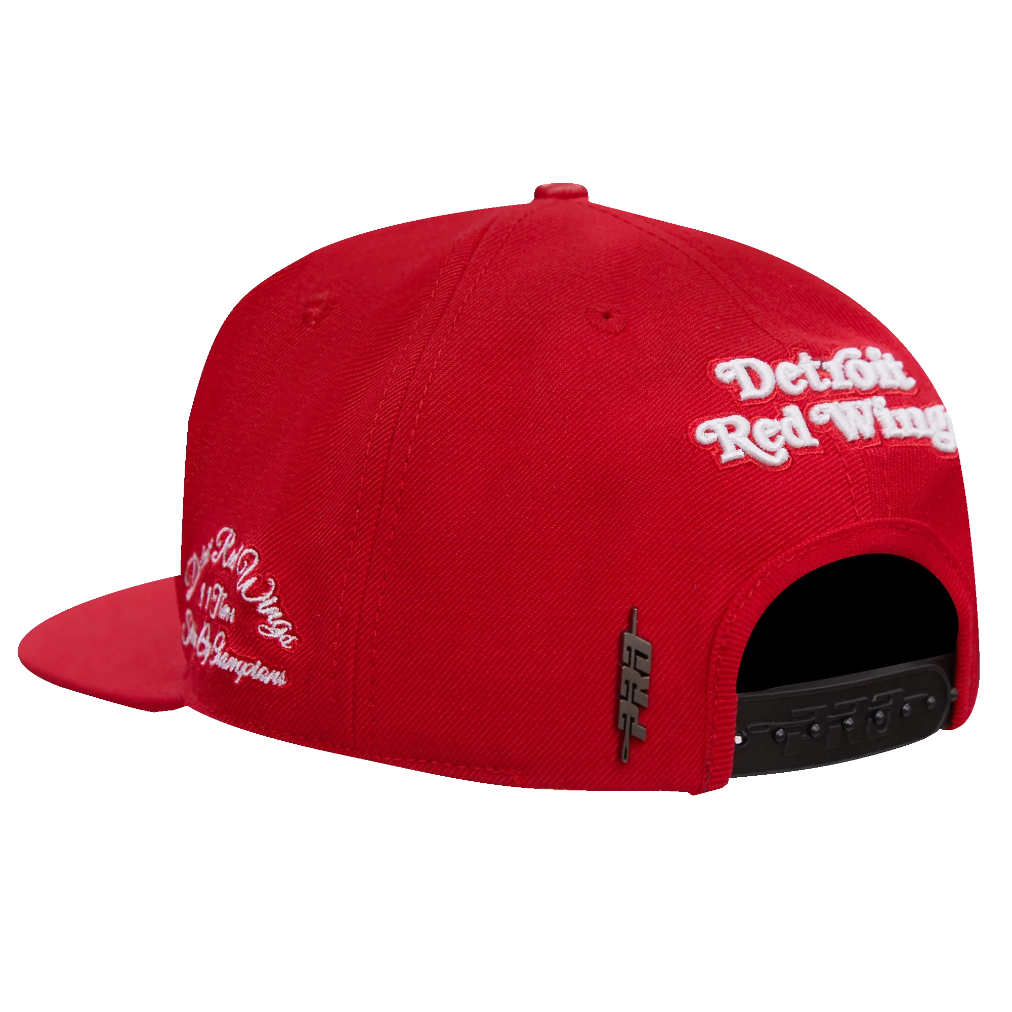 NHL DETROIT RED WINGS HYBRID UNISEX WOOL SNAPBACK HAT (RED) - Image 4