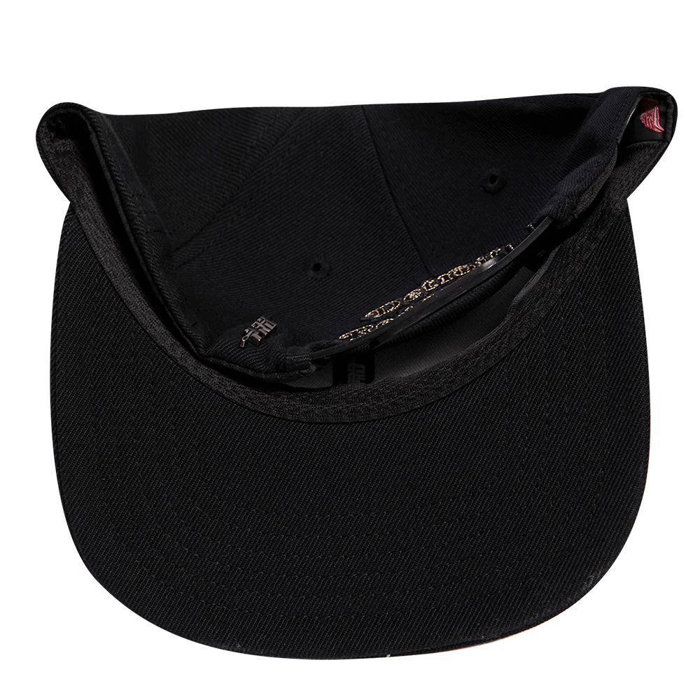 NHL DETROIT RED WINGS BLACK & GOLD WOOL SNAPBACK HAT (BLACK) - Image 7