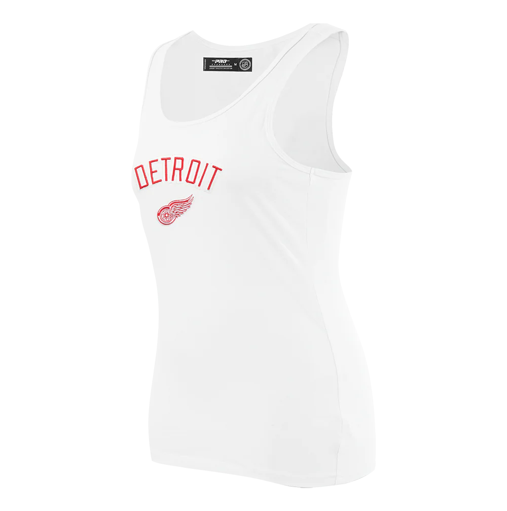 NHL DETROIT RED WINGS CLASSIC WOMEN'S RELAXED FIT RACERBACK (WHITE) - Image 2