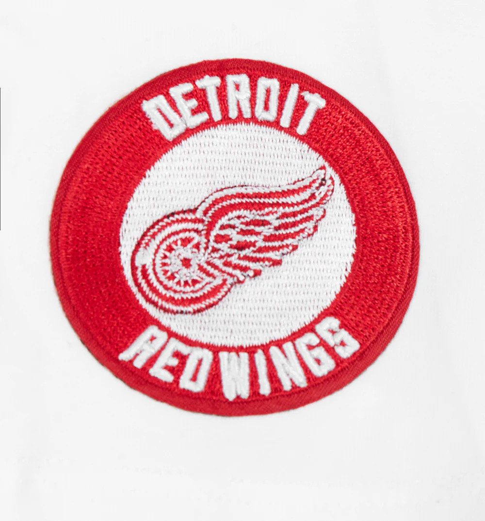 NHL DETROIT RED WINGS CLASSIC SHORT SLEEVE WOMEN'S SINGLE JERSEY SLIM FIT TEE (WHITE) - Image 6