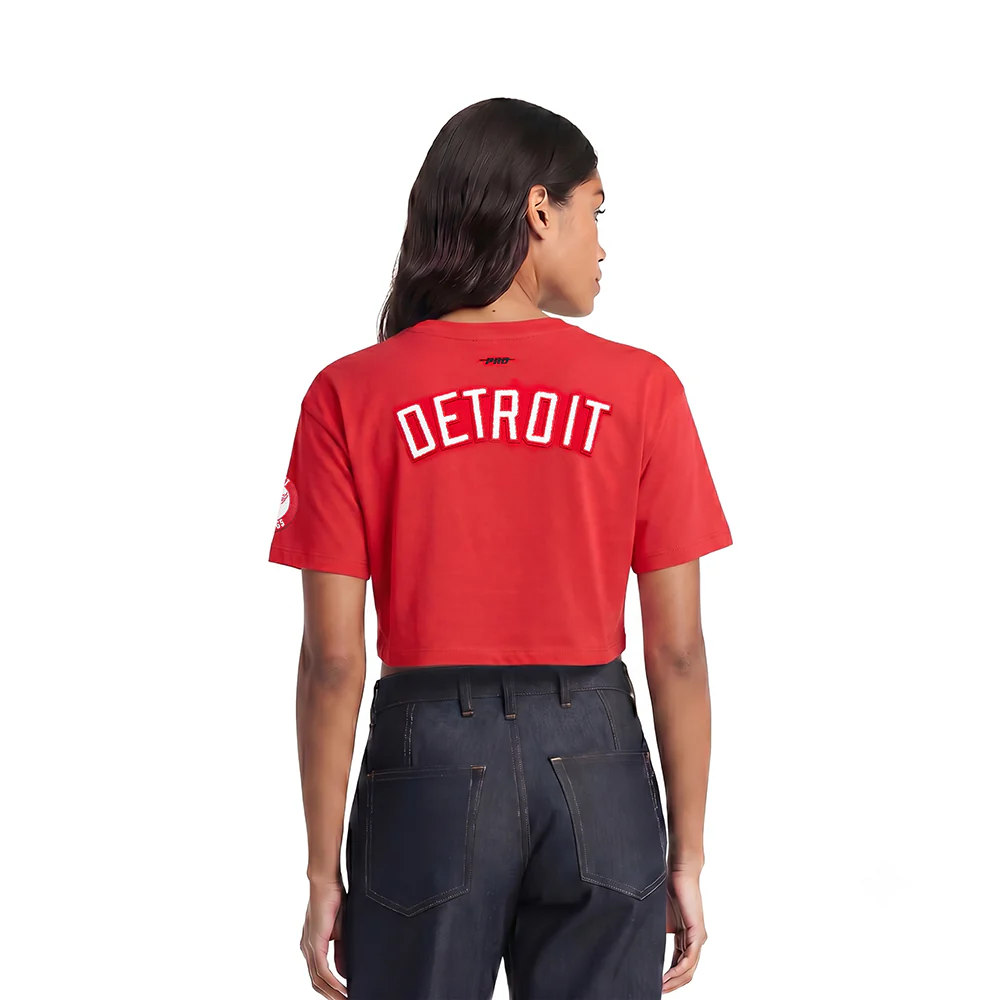 NHL DETROIT RED WINGS CLASSIC WOMEN'S BOXY TEE (RED) - Image 2