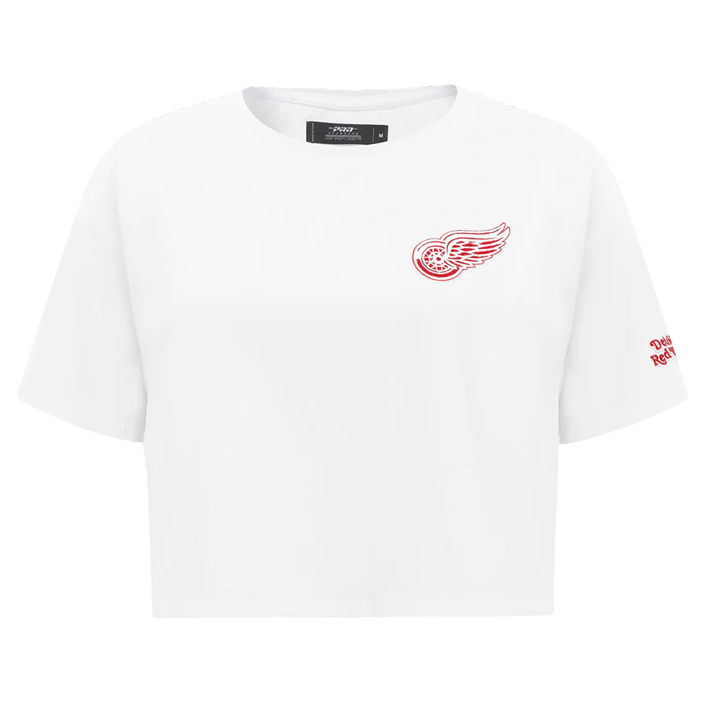 NHL DETROIT RED WINGS CLASSIC WOMEN'S BOXY TEE (WHITE)