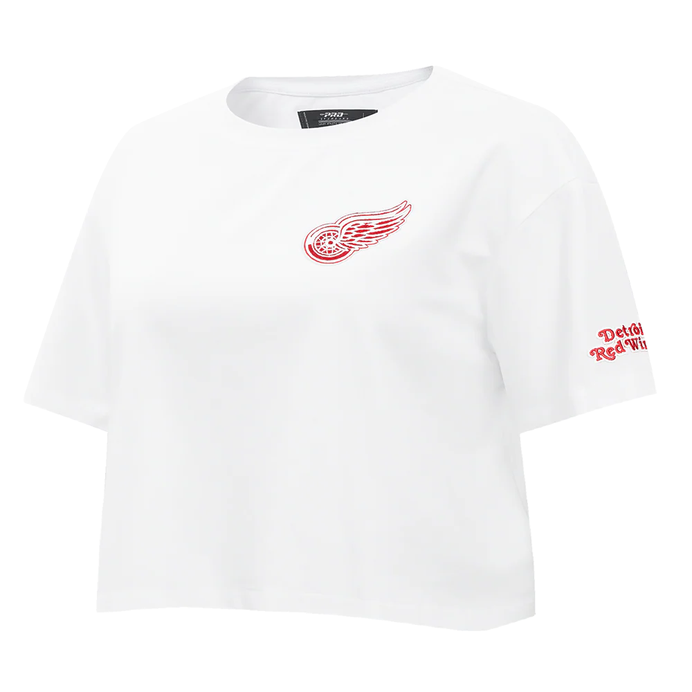 NHL DETROIT RED WINGS CLASSIC WOMEN'S BOXY TEE (WHITE) - Image 2