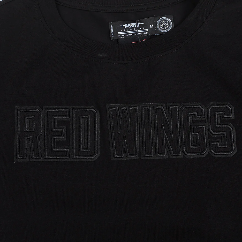 NHL DETROIT RED WINGS NEUTRAL WOMEN'S BOXY TEE (BLACK) - Image 7
