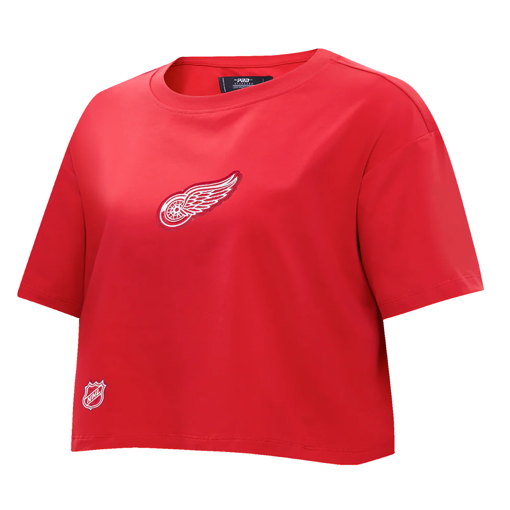 NHL DETROIT RED WINGS WINGSPAN WOMEN'S SJ BOXY TEE (RED) - Image 3