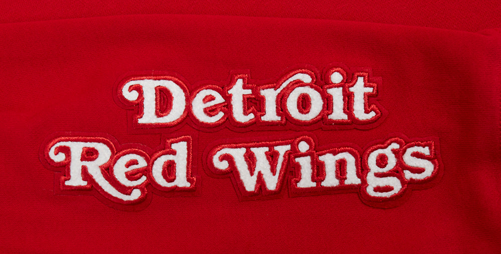 NHL DETROIT RED WINGS CLASSIC WOMEN'S FLEECE HOODIE DRESS (RED) - Image 5