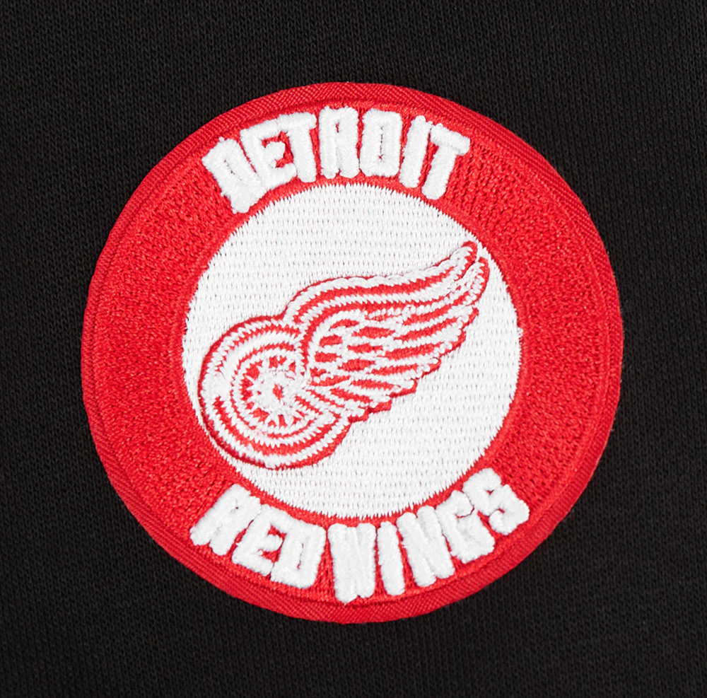 NHL DETROIT RED WINGS CLASSIC WOMEN'S FLEECE CREWNECK (BLACK) - Image 9
