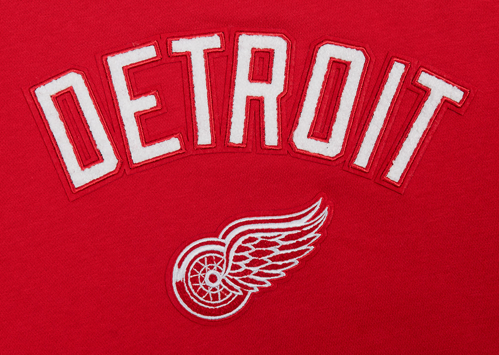 NHL DETROIT RED WINGS CLASSIC WOMEN'S FLEECE CREWNECK (RED) - Image 9