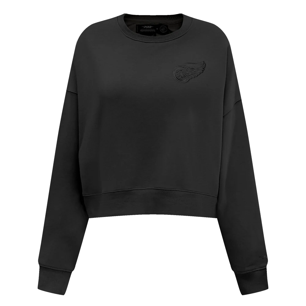 NHL DETROIT RED WINGS NEUTRAL WOMEN'S CREWNECK (BLACK) - Image 3