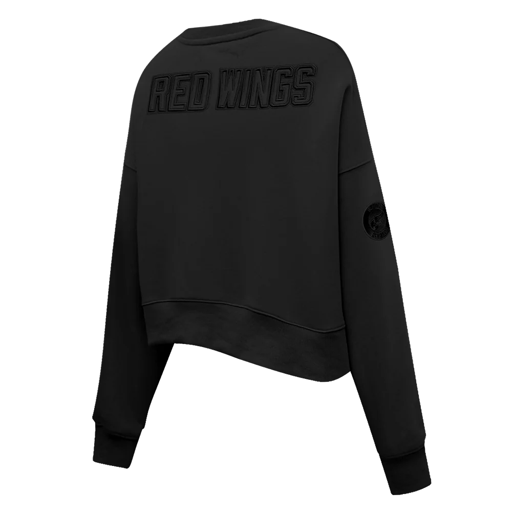 NHL DETROIT RED WINGS NEUTRAL WOMEN'S CREWNECK (BLACK) - Image 6