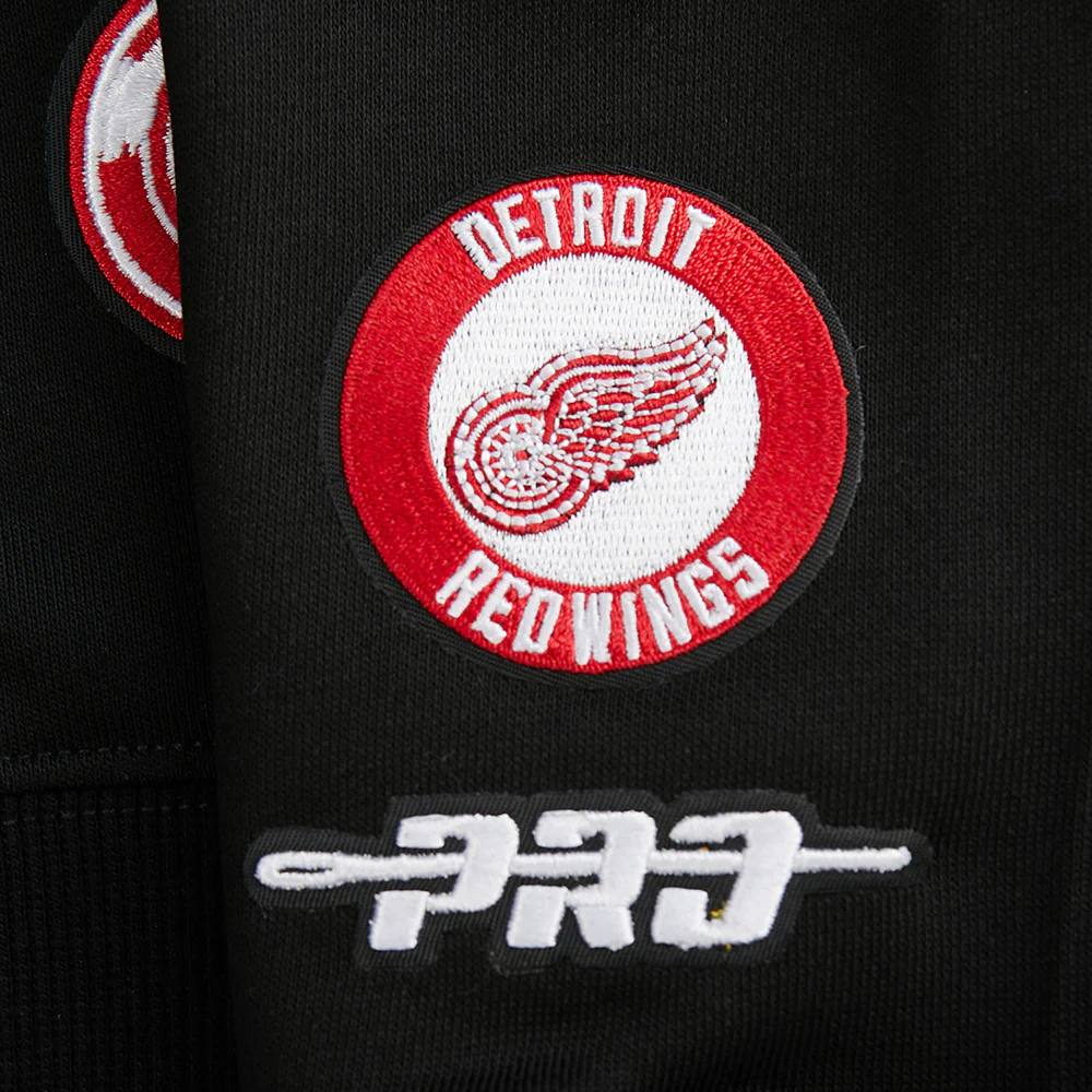 NHL DETROIT RED WINGS WINGSPAN WOMEN'S FLC CREWNECK (BLACK) - Image 7