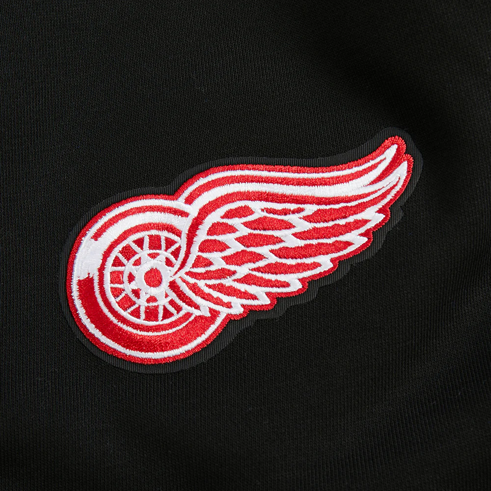 NHL DETROIT RED WINGS WINGSPAN WOMEN'S FLC CREWNECK (BLACK) - Image 8