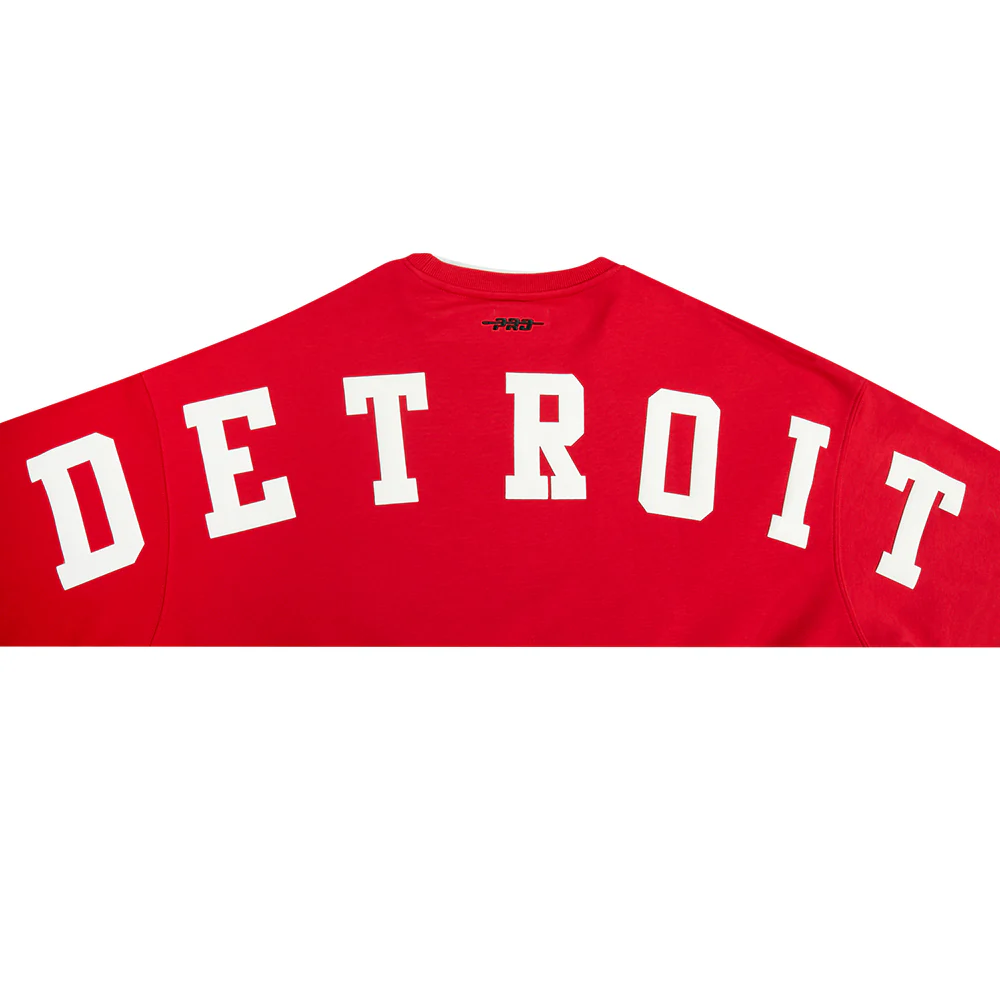 NHL DETROIT RED WINGS WINGSPAN WOMEN'S FLC CREWNECK (RED) - Image 7