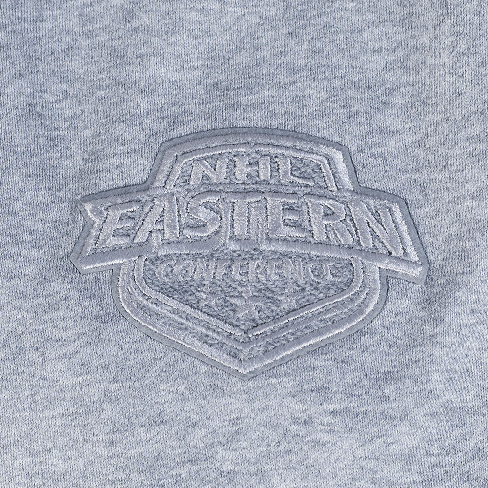 NHL DETROIT RED WINGS REVERSE FRENCH TERRY WOMEN'S FLC CREWNECK (DARK HEATHER GRAY) - Image 7