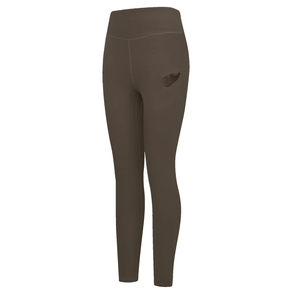 NHL DETROIT RED WINGS NEUTRAL HIGH WAIST JERSEY LEGGING (DARK TAUPE)