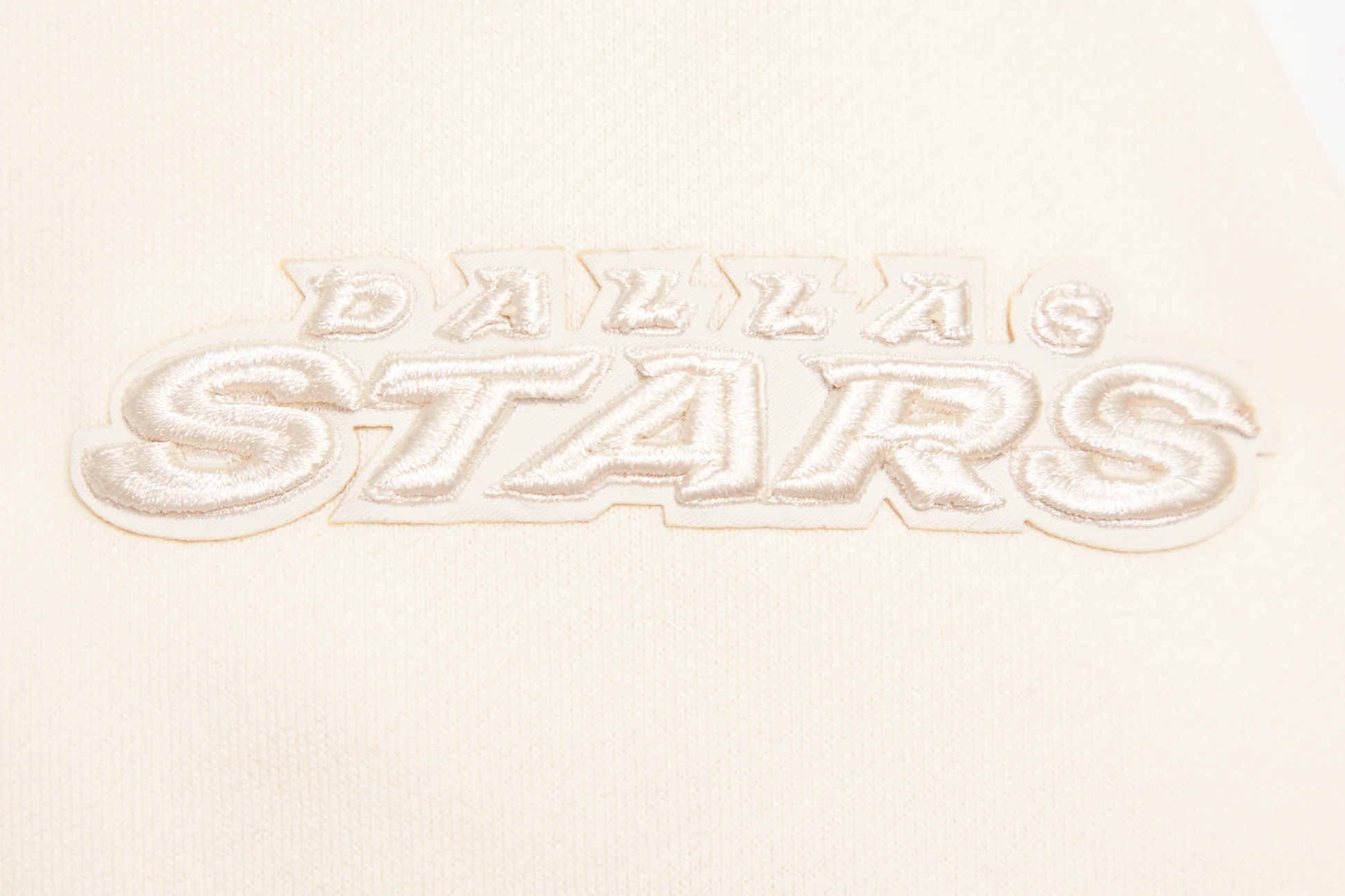 NHL DALLAS STARS NEUTRAL DROP SHOULDER MEN'S PULLOVER HOODIE (EGGSHELL) - Image 5