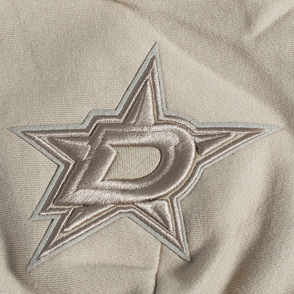 NHL DALLAS STARS NEUTRAL MEN'S DROP SHOULDER PULLOVER HOODIE (TAUPE) - Image 8