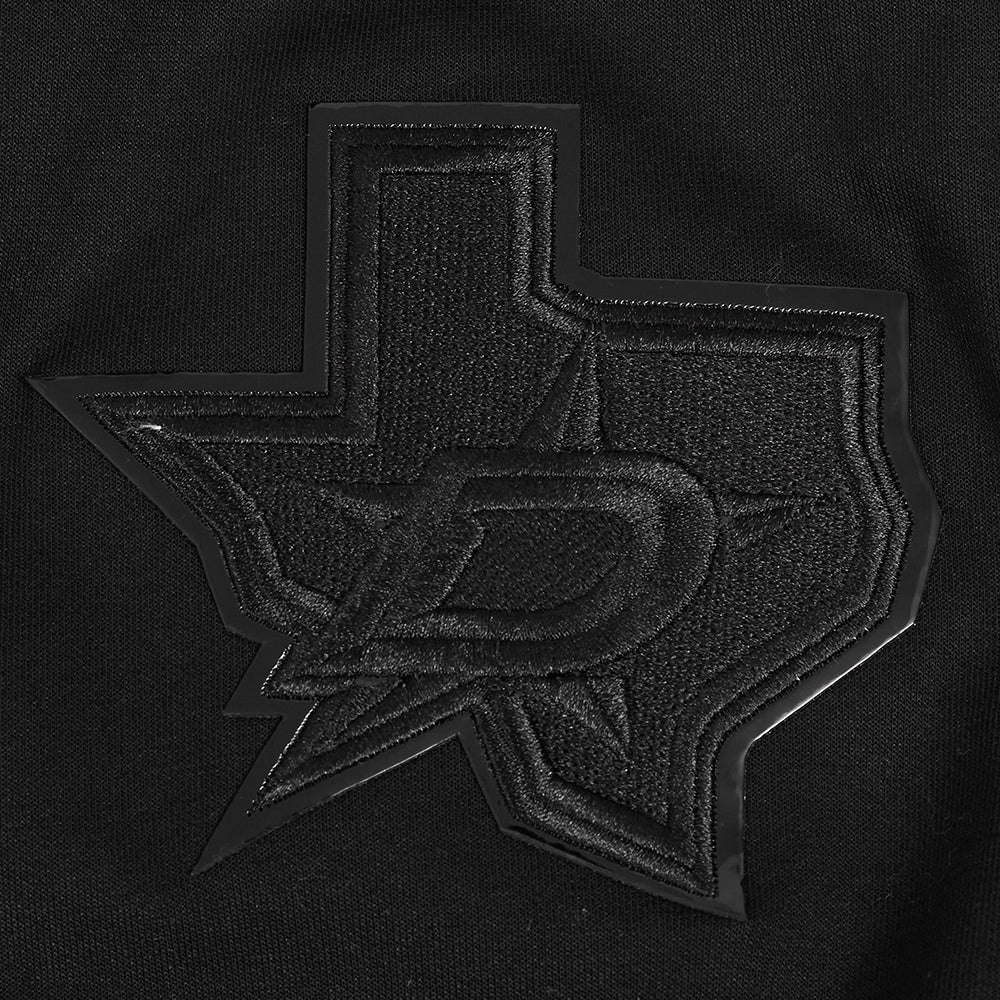 NHL DALLAS STARS TRIPLE BLACK MEN'S DK PO HOODIE (TRIPLE BLACK) - Image 7