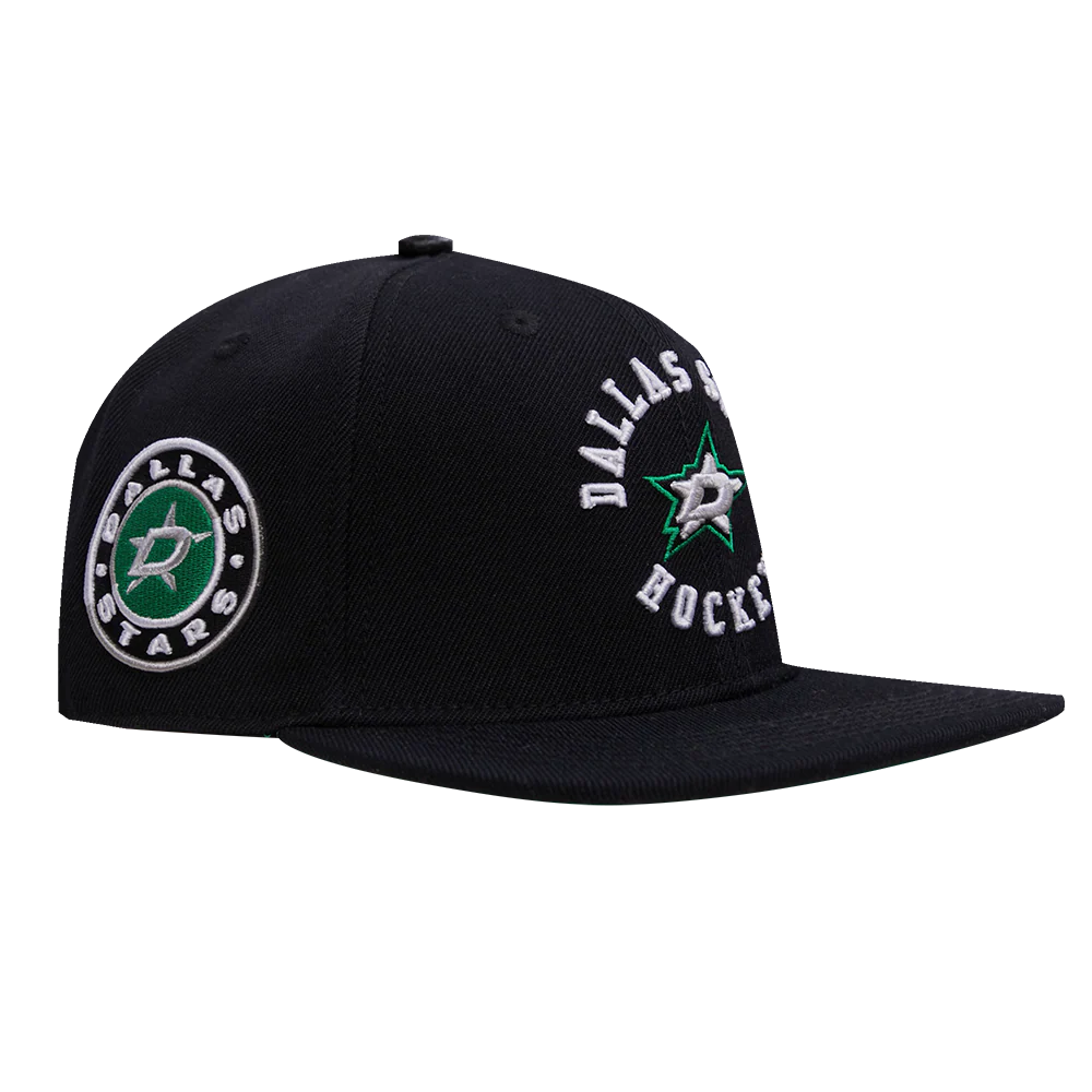 NHL DALLAS STARS HYBRID WOVEN WOOL SNAPBACK HAT (BLACK) - Image 2