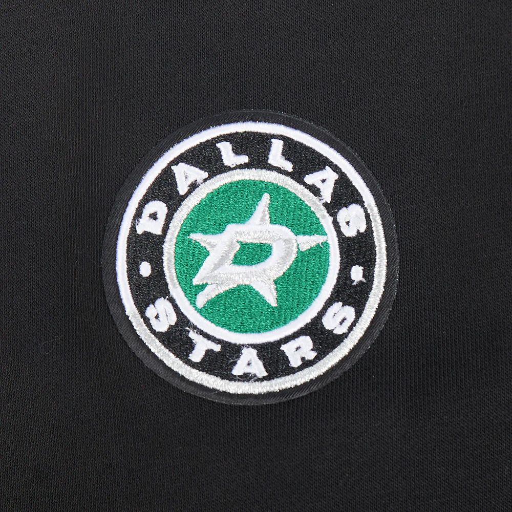 NHL DALLAS STARS CLASSIC WOMEN'S FLC CROPPED PO HOODIE (BLACK) - Image 8