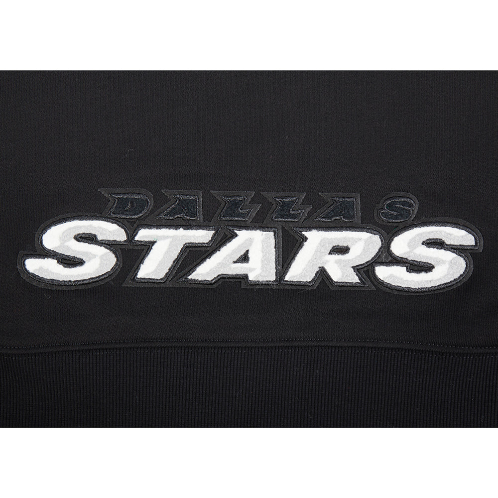 NHL DALLAS STARS CLASSIC WOMEN'S FLC CROPPED PO HOODIE (BLACK) - Image 9
