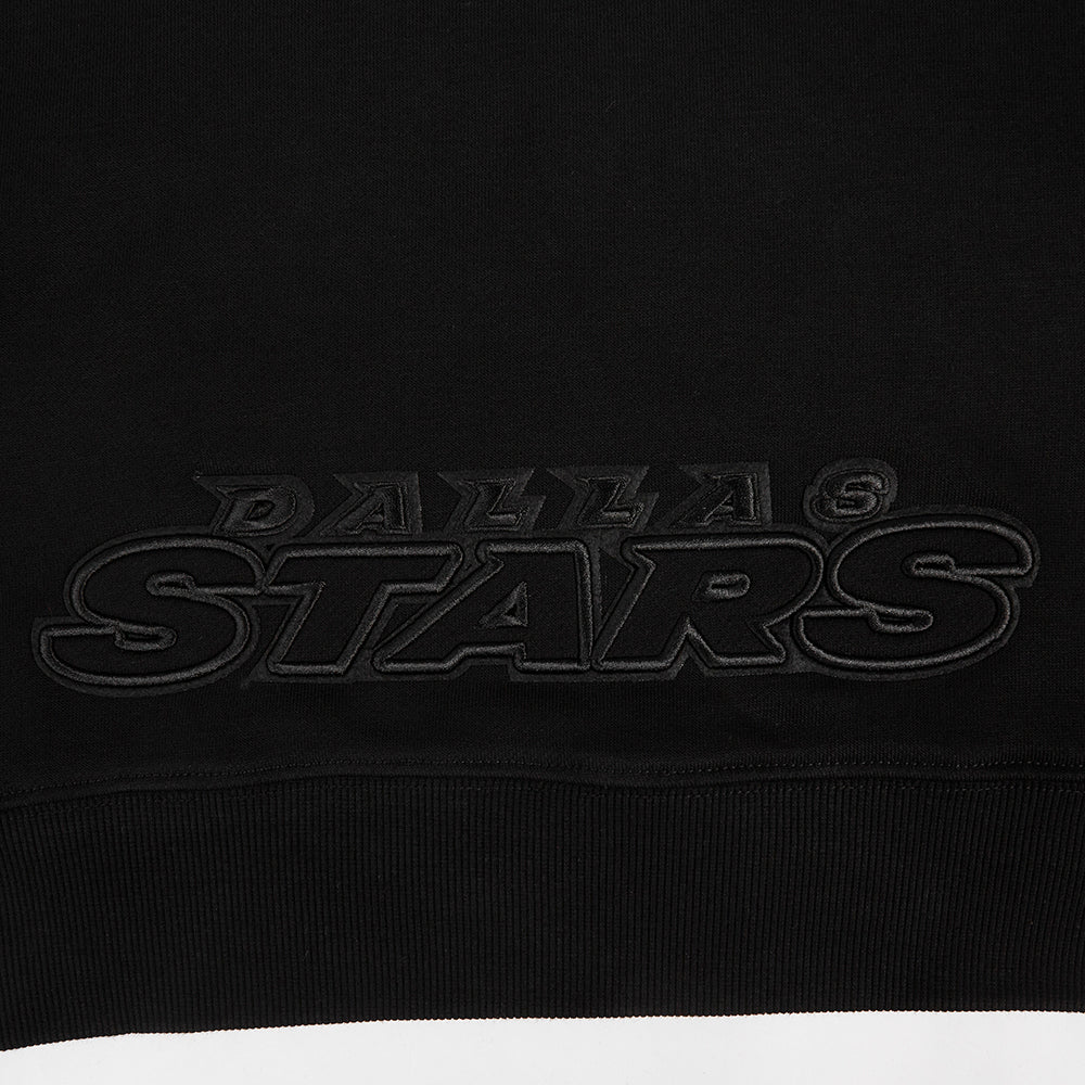 NHL DALLAS STARS NEUTRAL WOMEN'S CROPPED PULLOVER HOODIE (BLACK) - Image 8