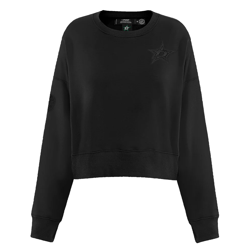 NHL DALLAS STARS NEUTRAL WOMEN'S CREWNECK (BLACK)