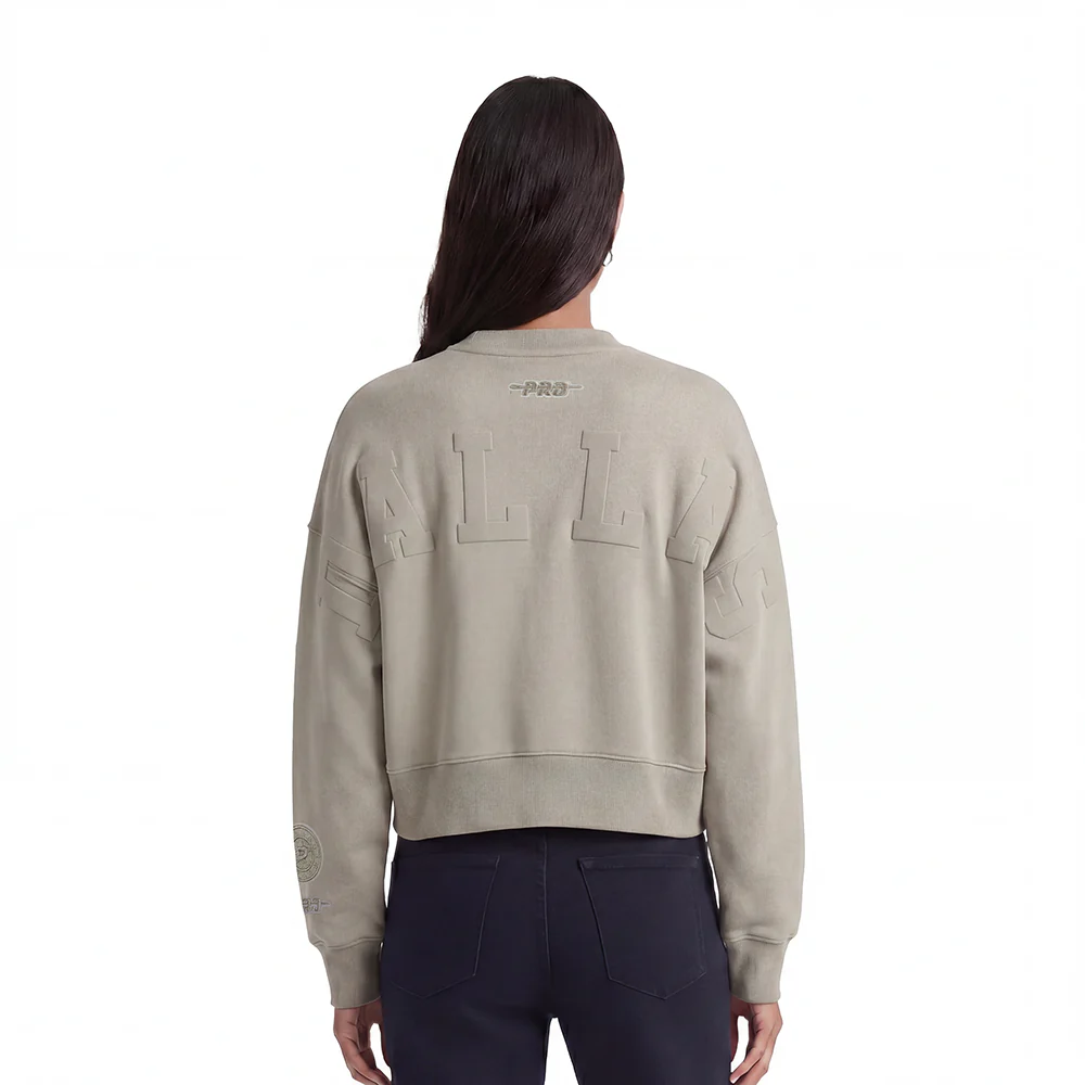 DALLAS STARS WINGSPAN WOMEN'S FLC CREWNECK (TAUPE)