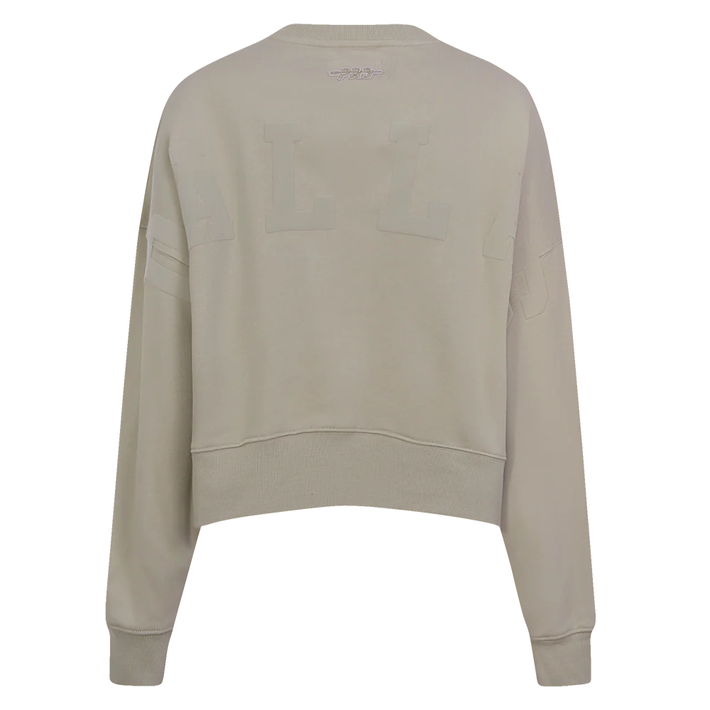 DALLAS STARS WINGSPAN WOMEN'S FLC CREWNECK (TAUPE) - Image 5