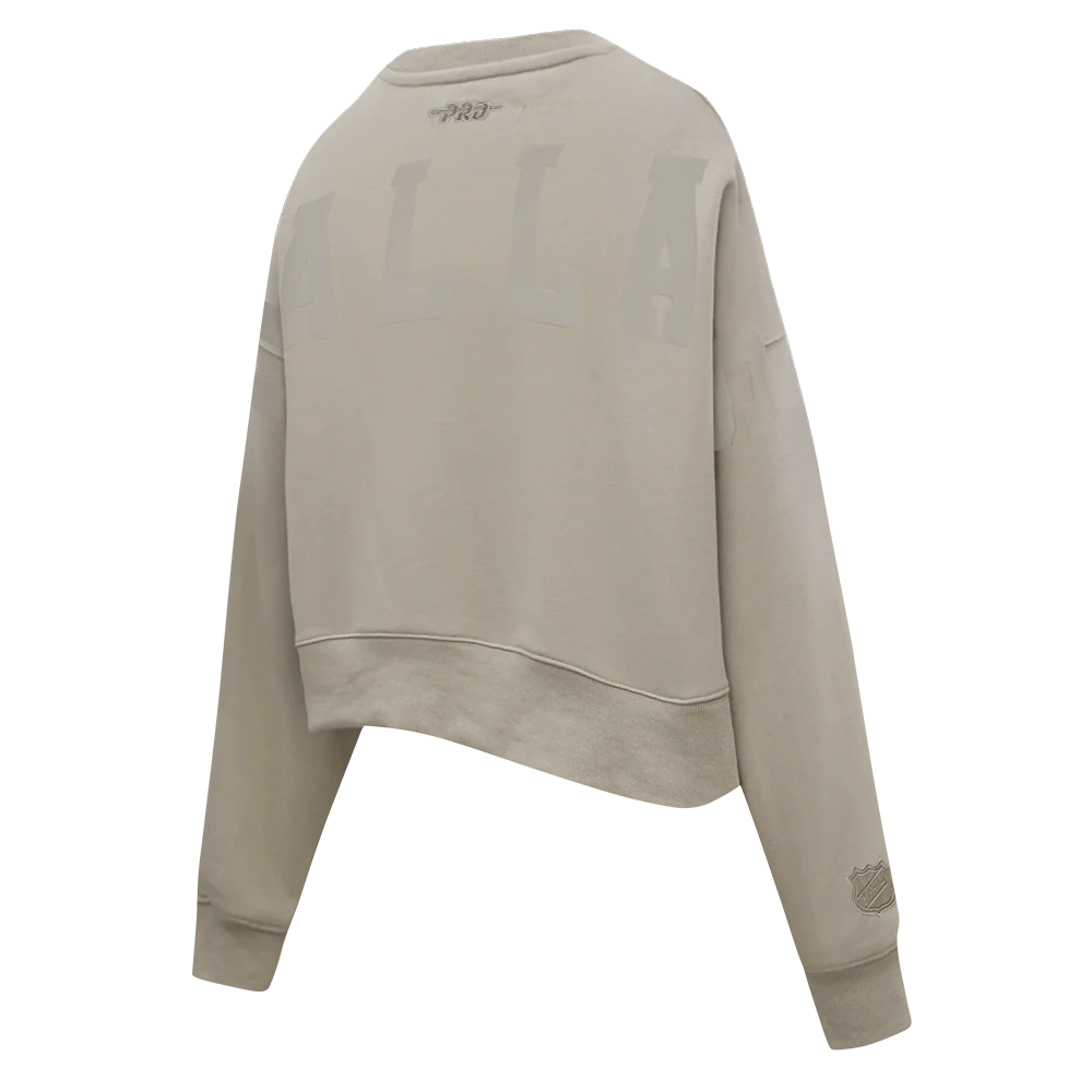 DALLAS STARS WINGSPAN WOMEN'S FLC CREWNECK (TAUPE) - Image 6
