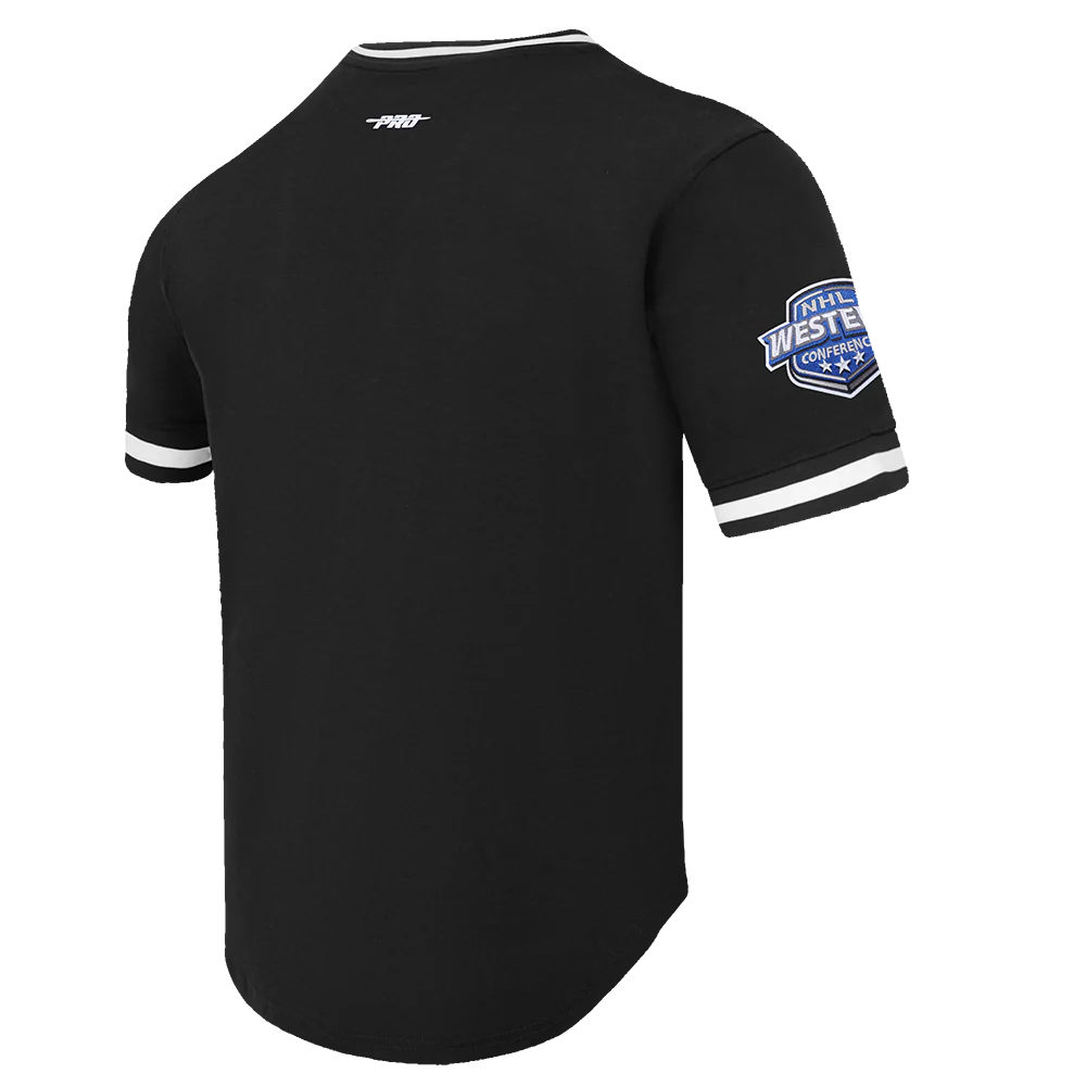 NHL EDMONTON OILERS CLASSIC CHENILLE MEN'S DK TEE (BLACK) - Image 4
