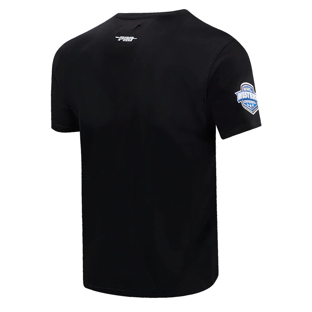 NHL EDMONTON OILERS CLASSIC CHENILLE MEN'S SINGLE JERSEY TEE (BLACK) - Image 5