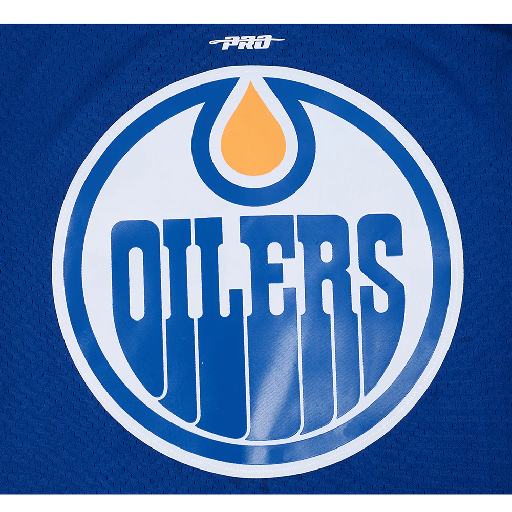 NHL EDMONTON OILERS CLASSIC MESH MEN'S BUTTON DOWN SHIRT (DODGER BLUE) - Image 12