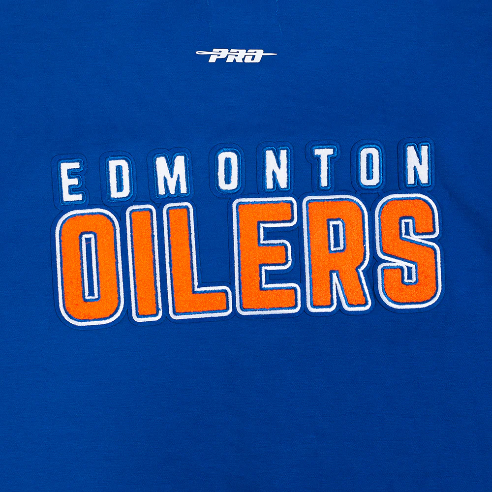 NHL EDMONTON OILERS CLASSIC MEN'S WARM UP JACKET (DODGER BLUE) - Image 13