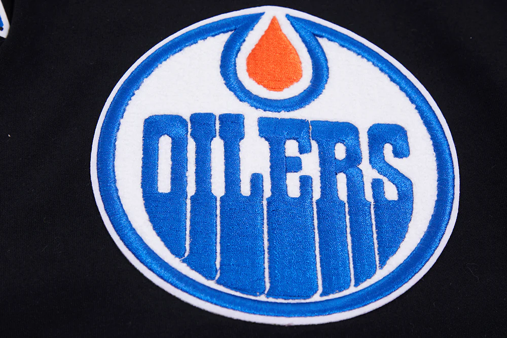NHL EDMONTON OILERS CLASSIC CHENILLE MEN'S DK SHORT (BLACK) - Image 5