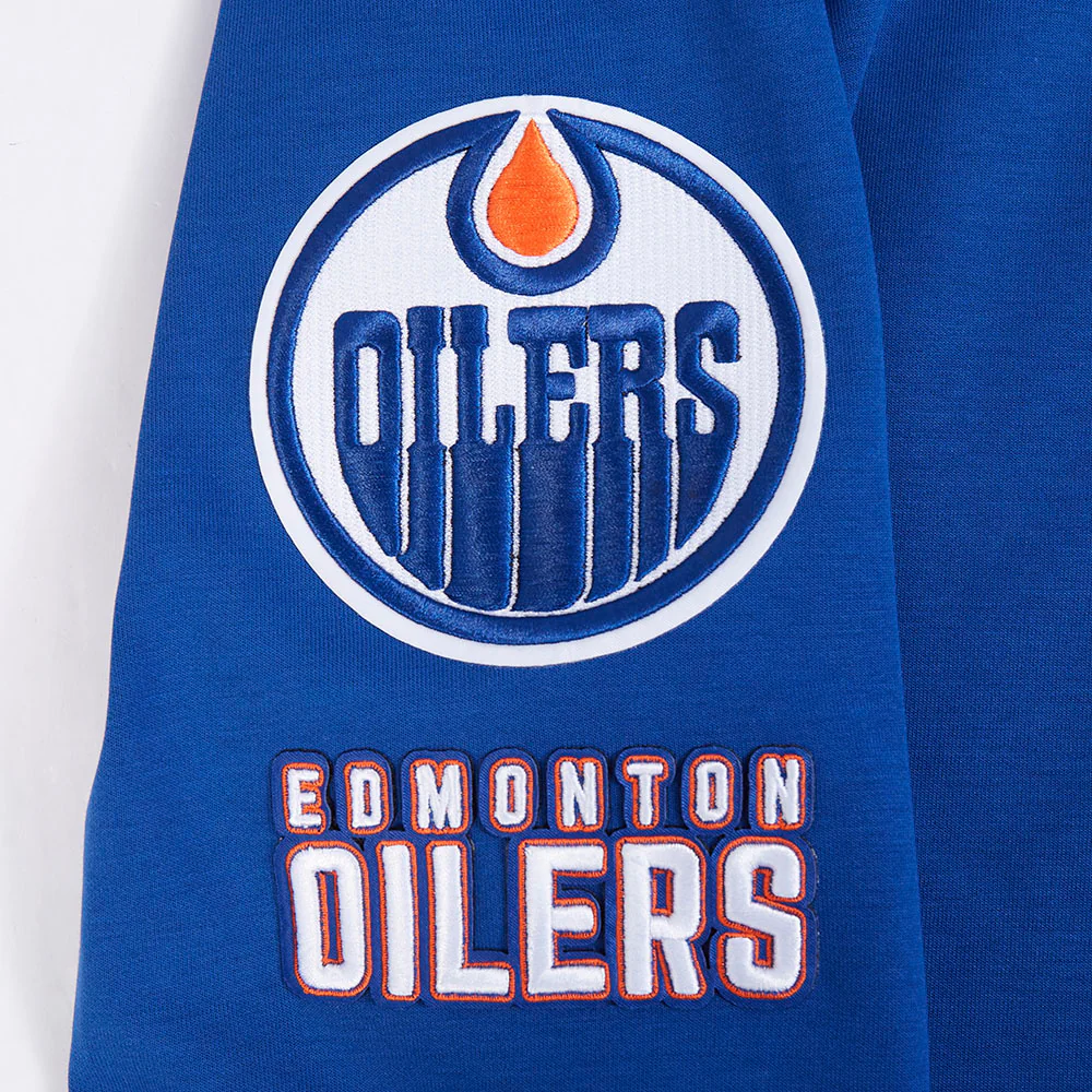 NHL EDMONTON OILERS CLASSIC MEN'S CHENILLE DK PO HOODIE (DODGER BLUE) - Image 6