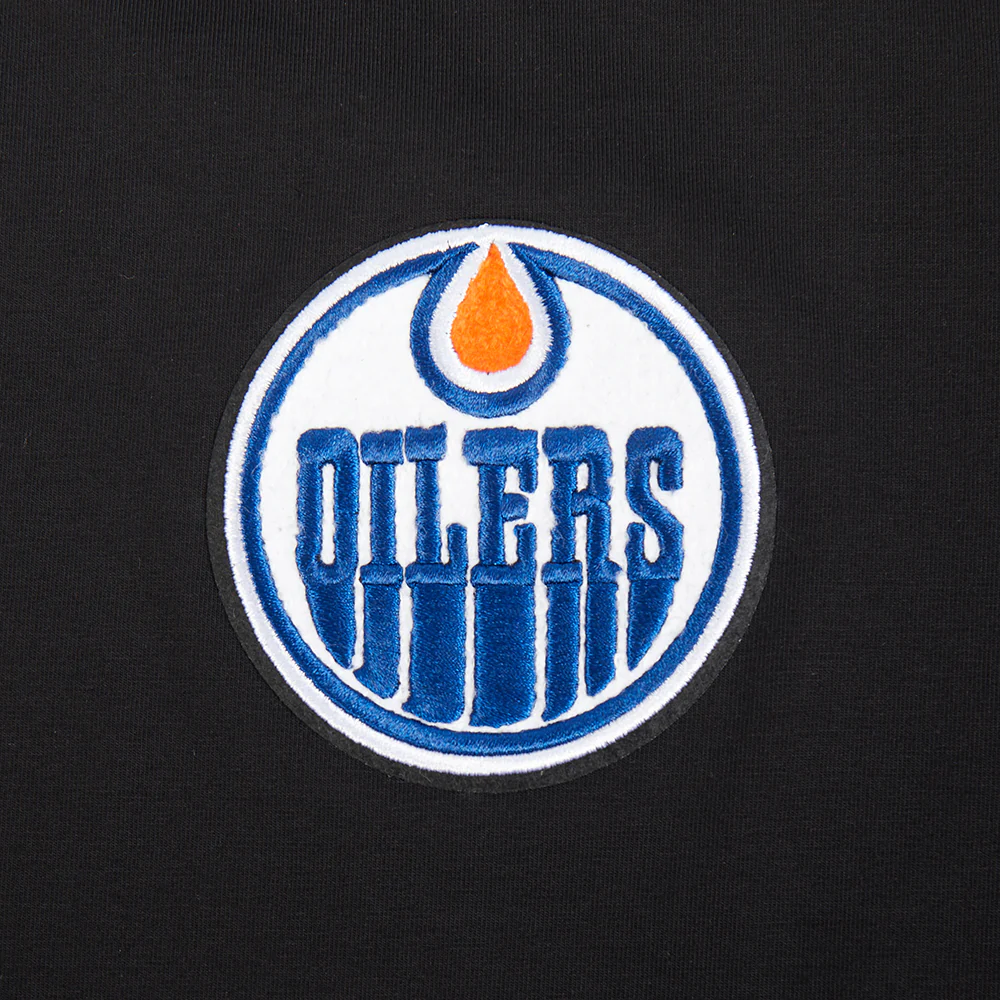 NHL EDMONTON OILERS CLASSIC WOMEN'S SJ BOXY TEE (BLACK) - Image 7