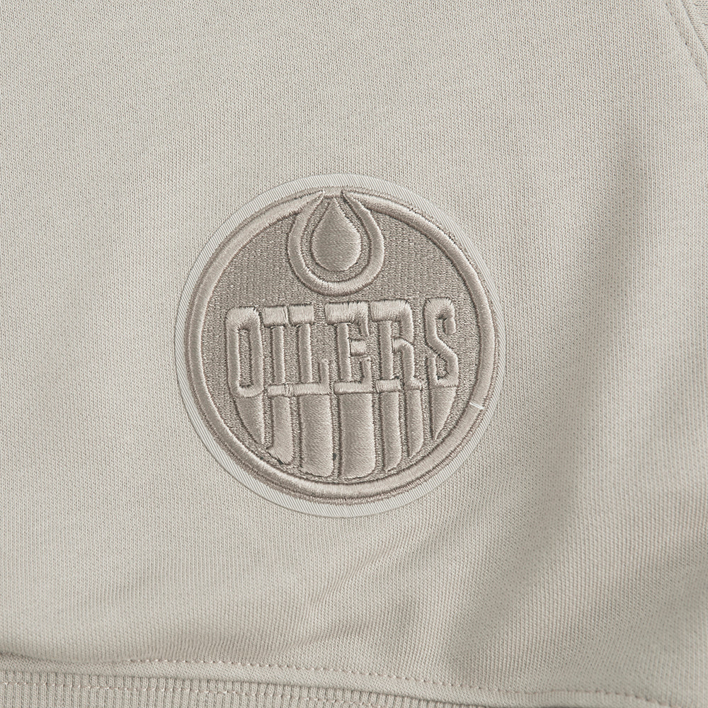 EDMONTON OILERS WINGSPAN WOMEN'S FLC CREWNECK (TAUPE) - Image 10