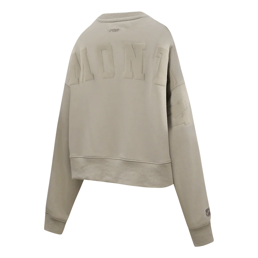 EDMONTON OILERS WINGSPAN WOMEN'S FLC CREWNECK (TAUPE) - Image 6
