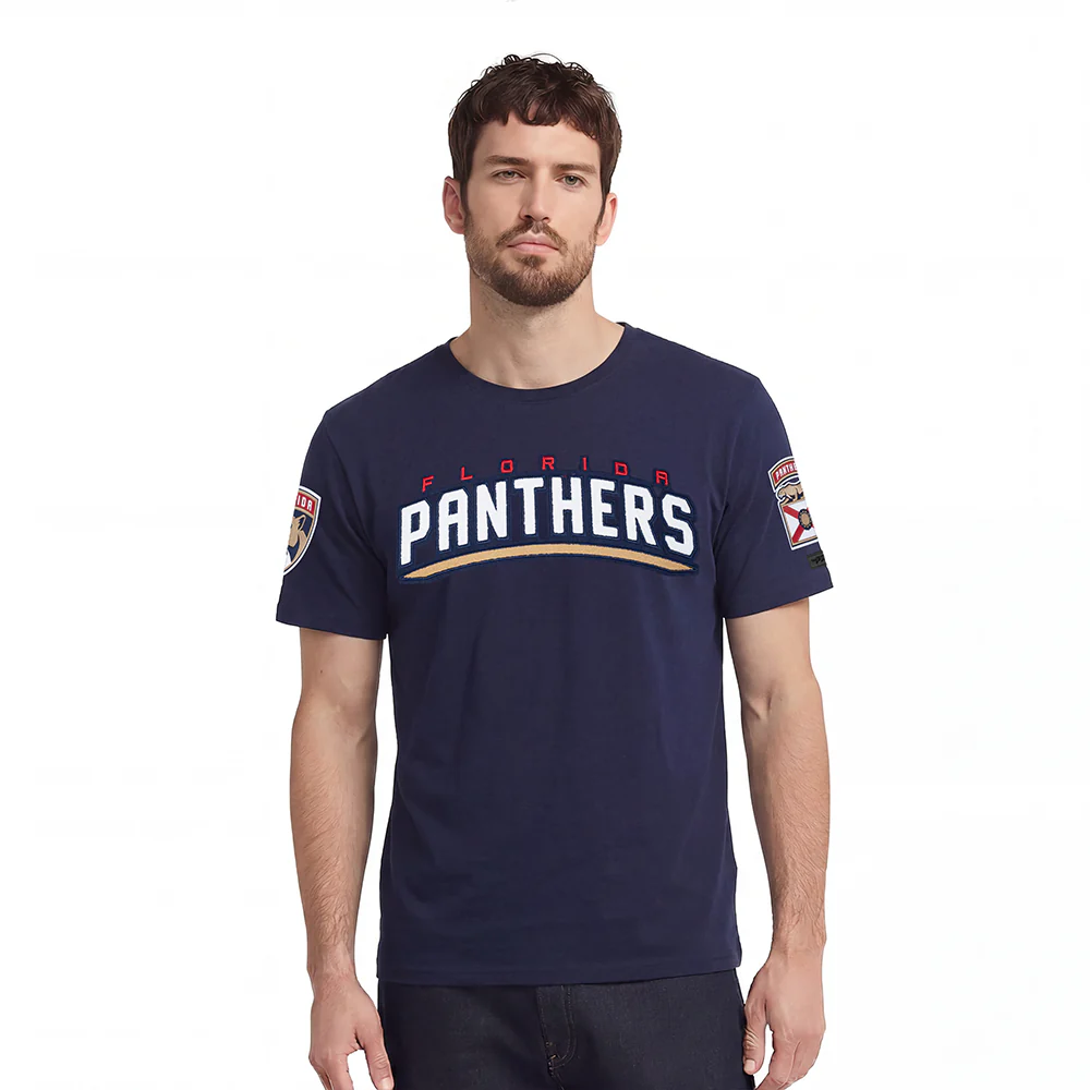 NHL FLORIDA PANTHERS CLASSIC CHENILLE MEN'S SJ TEE (MIDNIGHT NAVY)